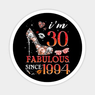 Womens Womens Chapter 30 Fabulous Since 1994 30Th Birthday Magnet